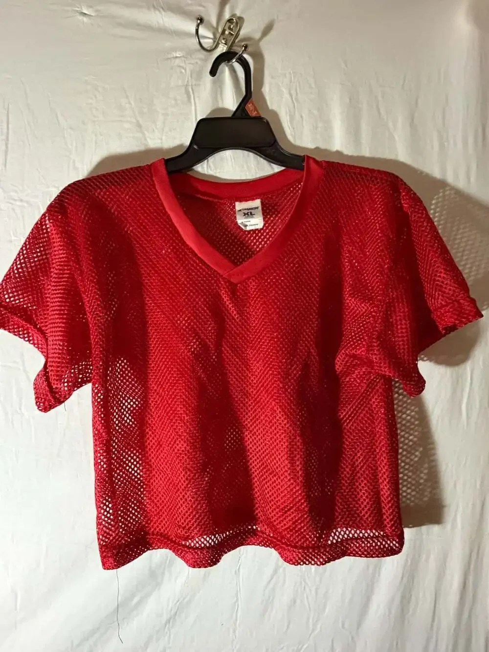 Champro Sports Youth XL Red Mesh Football Practice Jersey T-Shirt 100% Polyester